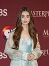 Lily Collins at the New York Premiere of Les Miserables on Masterpiece on PBS